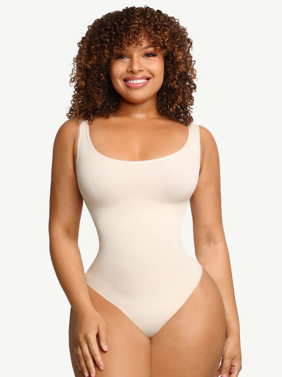 Scoop Tank Thong Bodysuit