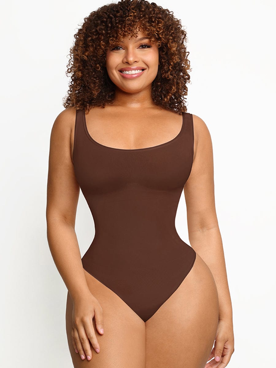 Scoop Tank Thong Bodysuit